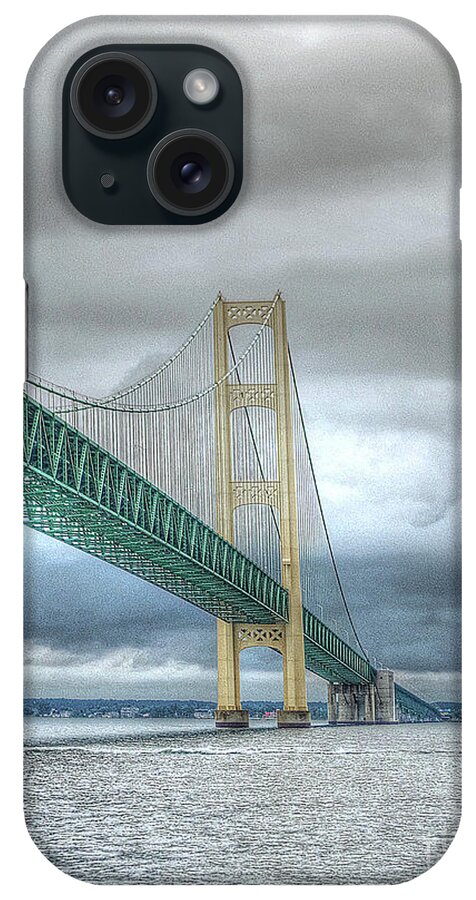 Mackinac iPhone Case featuring the photograph Mackinac Bridge by Randy Pollard