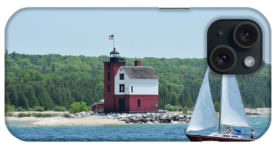 Water iPhone Case featuring the photograph Mackinaw Straights by David Arment