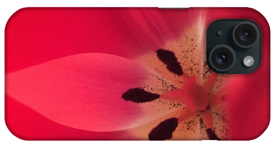 Macro iPhone Case featuring the photograph Macro Beauty Tulip by Marian Lonzetta
