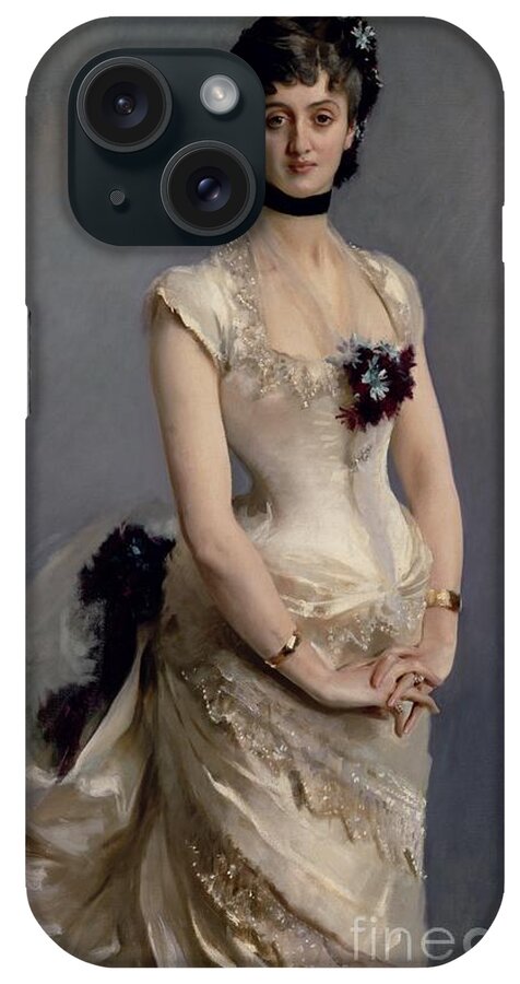 Madame iPhone Case featuring the painting Madame Paul Poirson by John Singer Sargent