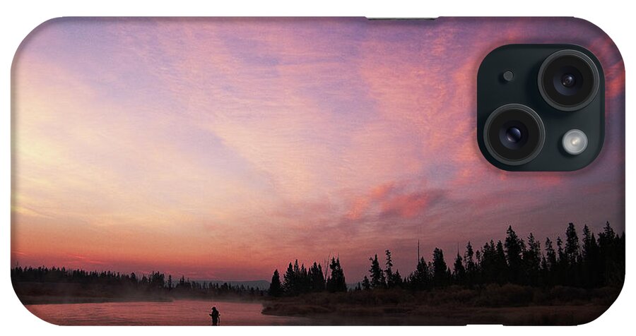 Sunrise iPhone Case featuring the photograph Madison River Sunrise by Randall Evans