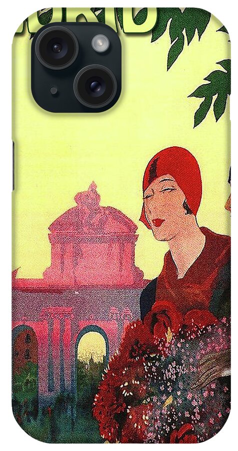 Madrid iPhone Case featuring the painting Madrid, Spain, two ladies by Long Shot