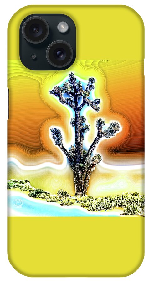 The Adelanto Joshua Tree iPhone Case featuring the digital art Magic Adelanto Joshua Tree by Daniel Hebard