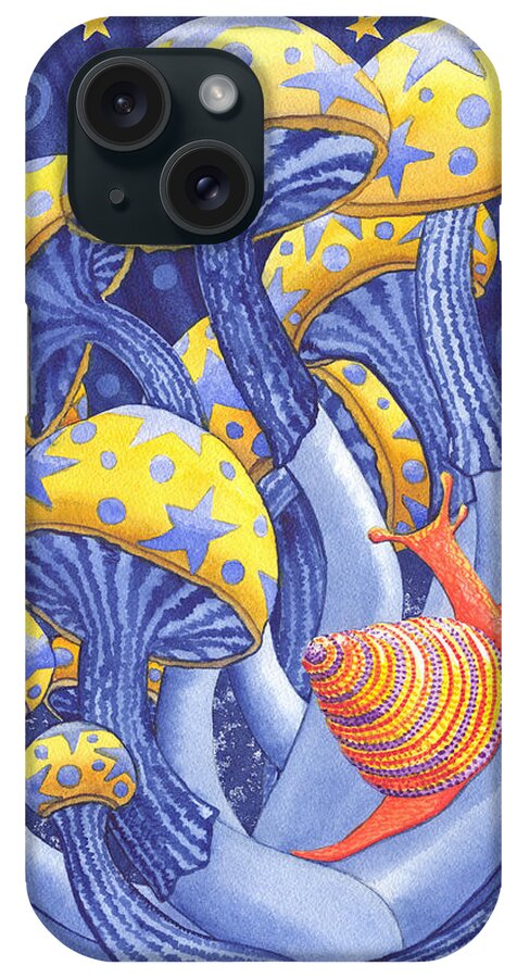 Mushroom iPhone Case featuring the painting Magic Mushrooms by Catherine G McElroy
