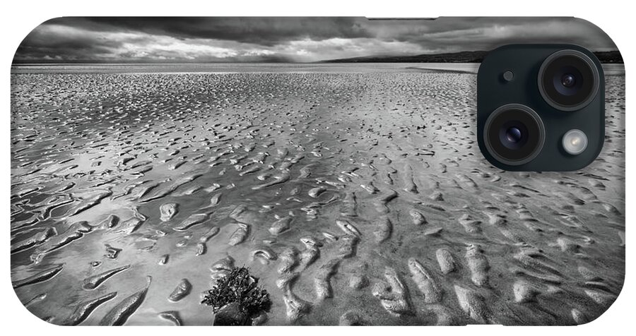 Lough iPhone Case featuring the photograph Magilligan Ripples by Nigel R Bell