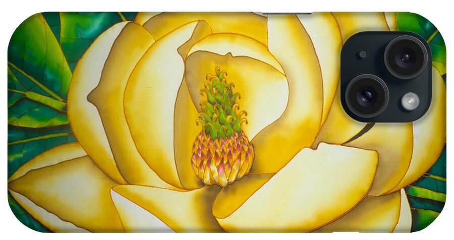 Magnolia Virginiana iPhone Case featuring the painting Magnolia Virginiana by Daniel Jean-Baptiste
