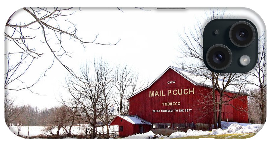 Barns iPhone Case featuring the photograph Mail Pouch Tobacco Barn by Trina Ansel