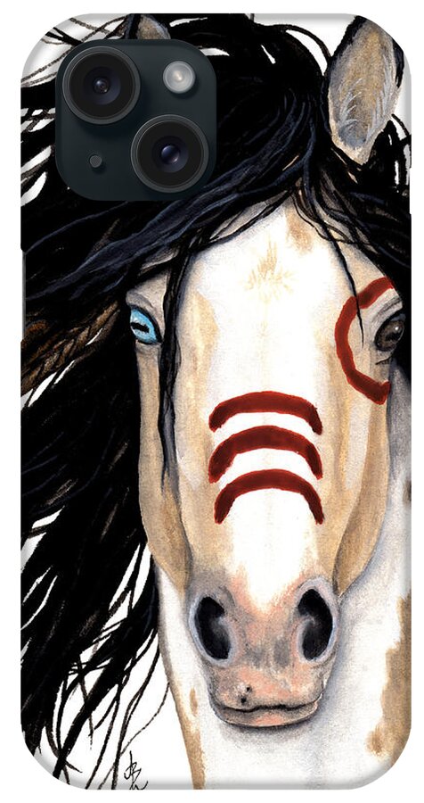 Horse iPhone Case featuring the painting Majestic Look 136 by AmyLyn Bihrle