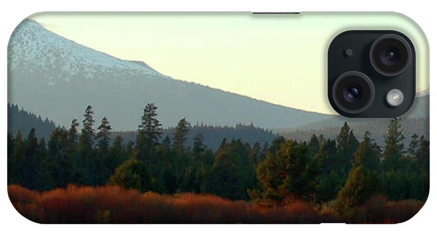 Mt. Bachelor iPhone Case featuring the photograph Majestic Mountains by Terry Holliday