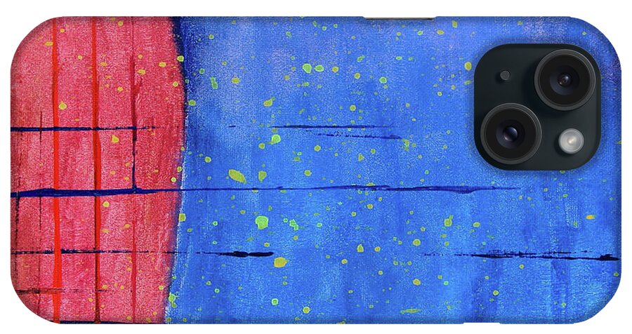 Blue iPhone Case featuring the painting Make New Friends and Keep the Old by Corinne Carroll