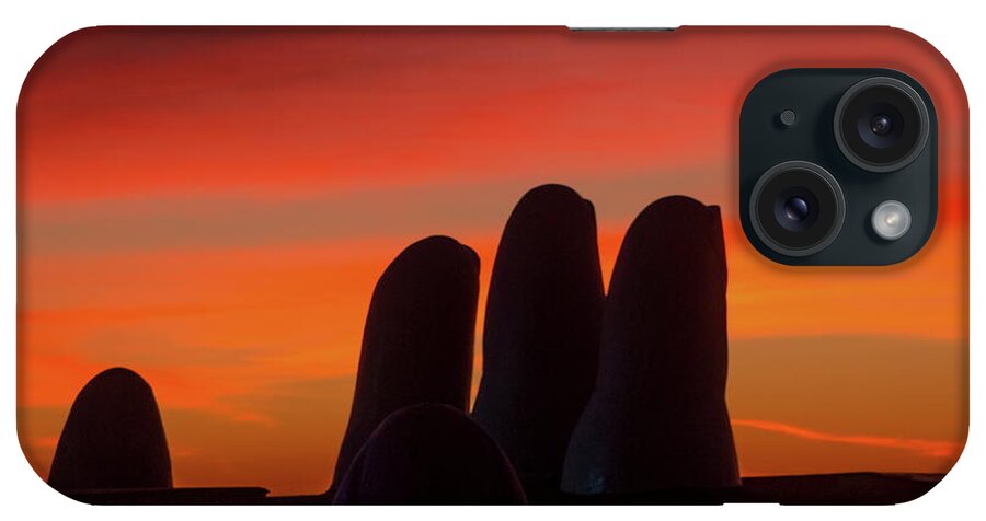 Sunrise iPhone Case featuring the photograph Man Rising by Robert McKinstry