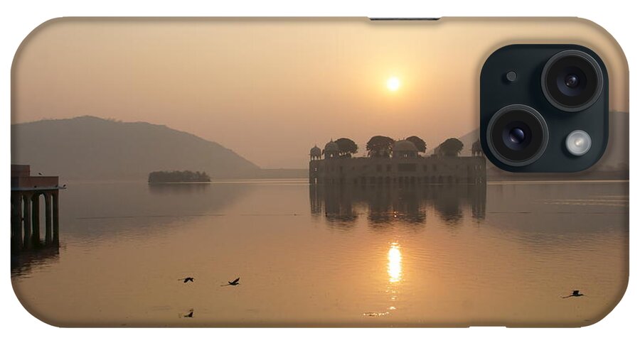 Man Sagar Lake iPhone Case featuring the photograph Man Sagar Lake by Elena Perelman