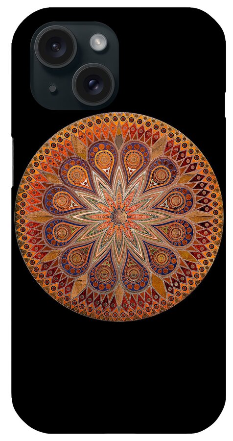 Mandala iPhone Case featuring the digital art Mandala 14 by Terry Davis