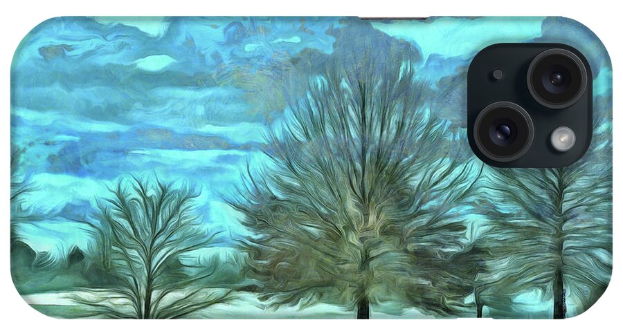 Tree iPhone Case featuring the mixed media Mandisa by Trish Tritz