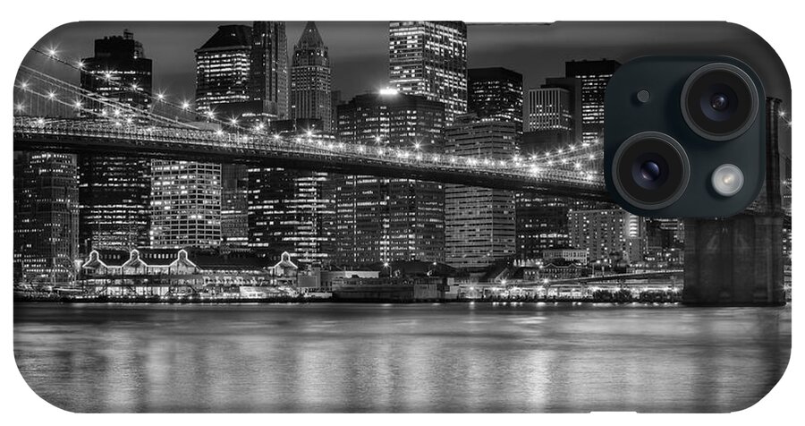 Clarence Holmes iPhone Case featuring the photograph Manhattan Night Skyline IV by Clarence Holmes