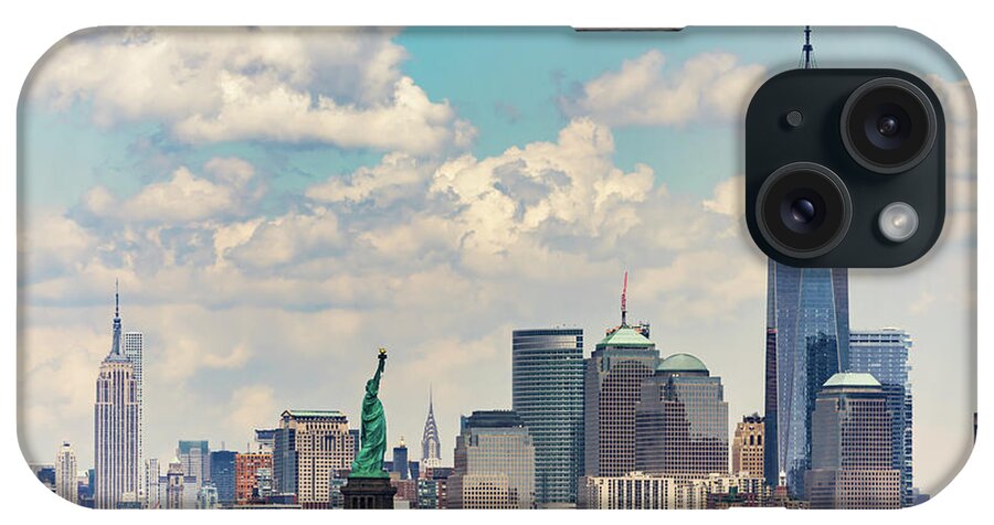 Empire State Building iPhone Case featuring the photograph Manhattan Skyline by Zawhaus Photography