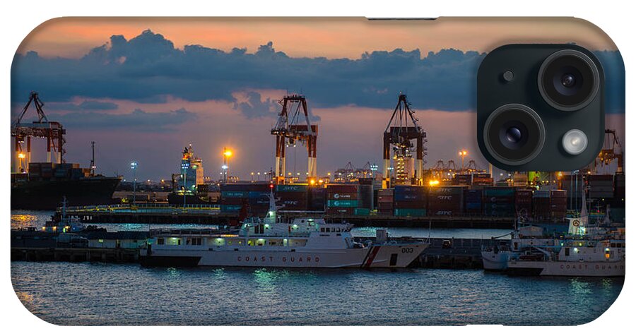 Port iPhone Case featuring the photograph Manila Port by Judith Barath