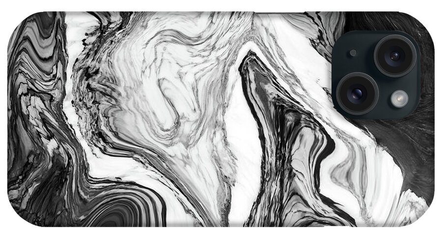 Abstract iPhone Case featuring the painting Marble Candy by Mindy Sommers