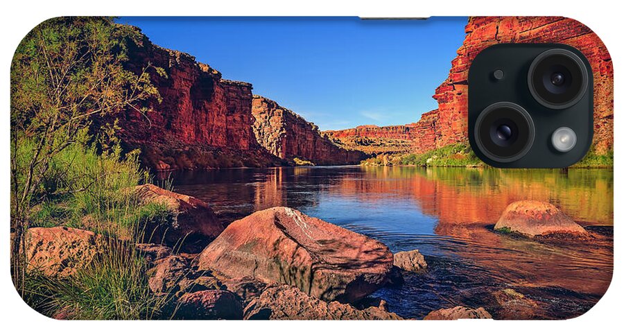 Cathedral Wash Trail iPhone Case featuring the photograph Marble Canyon by Peter Lakomy