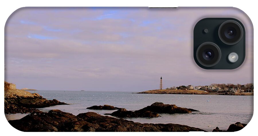  iPhone Case featuring the photograph Marblehead harbor and Light by Lennie Malvone