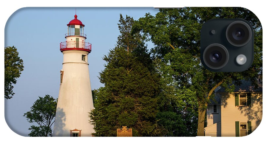 Aged iPhone Case featuring the photograph Marblehead Lighthouse by Ann Bridges
