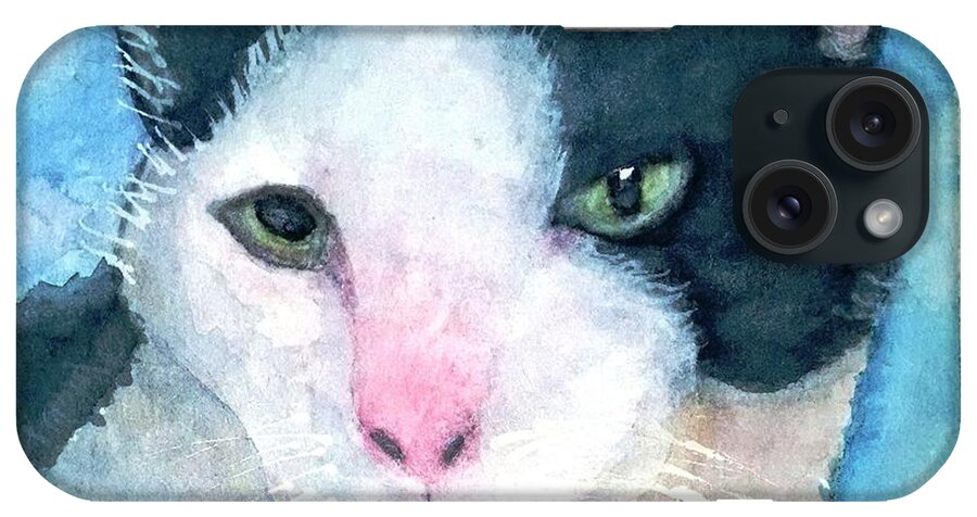 Cat iPhone Case featuring the painting Sweet Girl by Sue Carmony