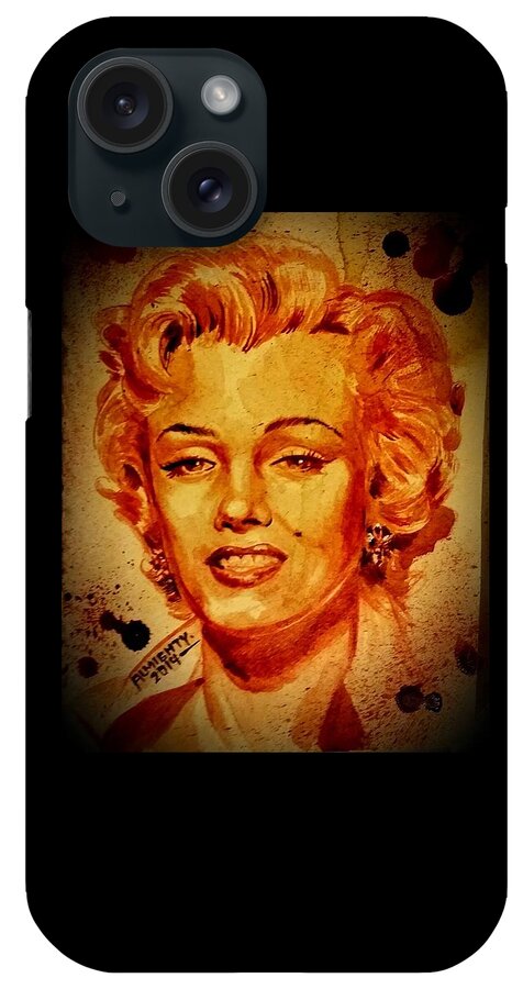 Marilyn Monroe iPhone Case featuring the painting Marilyn Monroe by Ryan Almighty