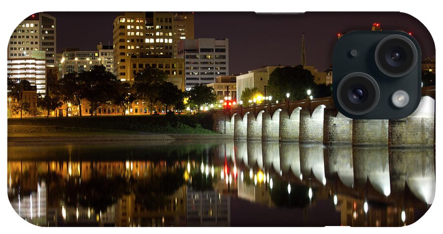 City iPhone Case featuring the photograph Market Street Bridge Reflections by Shelley Neff