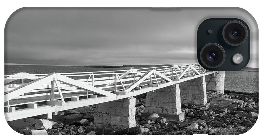 Black And White iPhone Case featuring the photograph Marshall Point Lighthouse by Kyle Lee