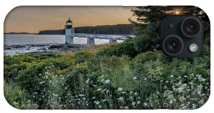  iPhone Case featuring the photograph Marshall Point Lighthouse Sunset by Hershey Art Images
