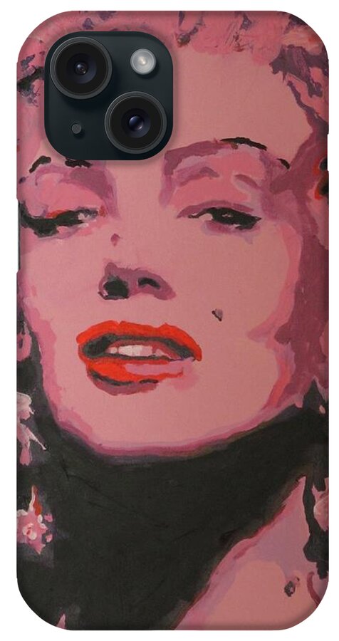 Marilyn Monroe - (june 1 iPhone Case featuring the painting Marylin Monroe by Eric Dee