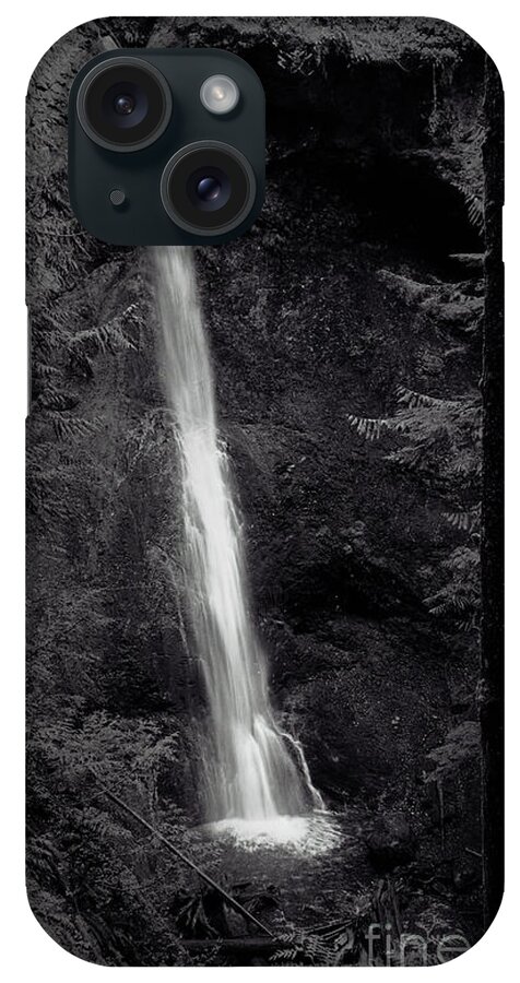 Water iPhone Case featuring the photograph Marymere Falls-Signed by J L Woody Wooden
