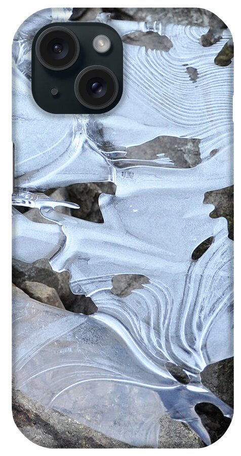 Ice iPhone Case featuring the photograph Ice Mask Abstract by Glenn Gordon