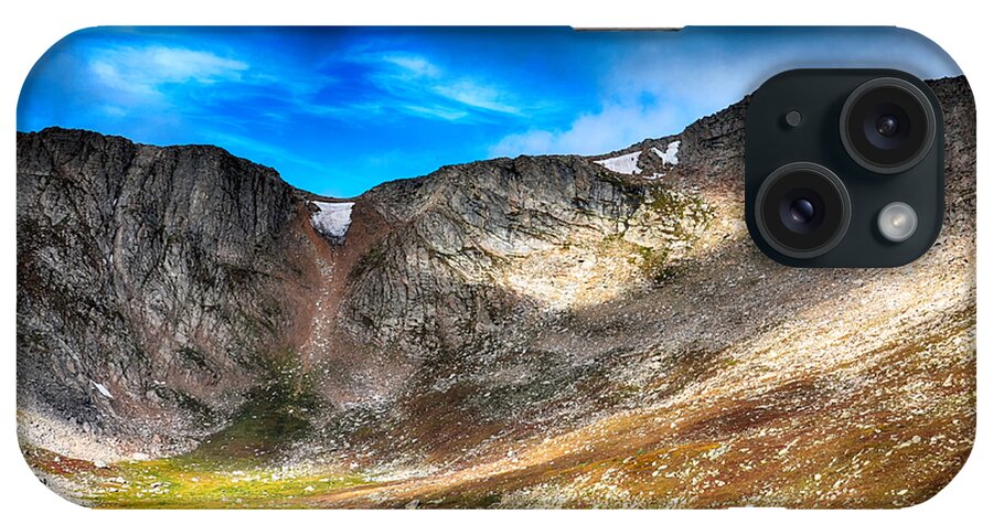 Colorado iPhone Case featuring the mixed media Massif Chicago Peaks Of Mount Evans 1 by Angelina Tamez