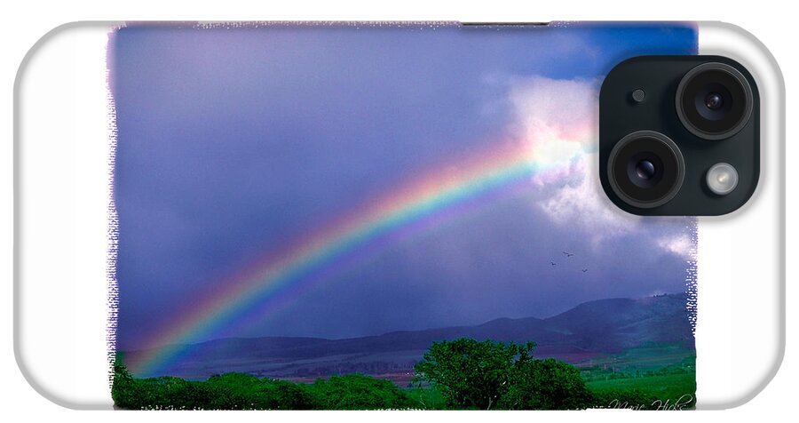 Rainbow iPhone Case featuring the photograph Maui Rainbow by Marie Hicks