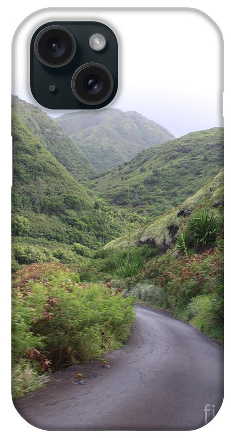 Maui iPhone Case featuring the photograph Maui Road through the Hills by Robin Pedrero