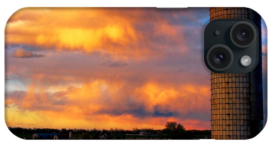 Sunset iPhone Case featuring the photograph May Day Silo Sunset by James BO Insogna