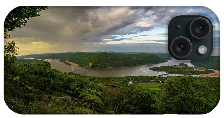 Hudson Valley iPhone Case featuring the photograph May on Bear Mountain by John Morzen