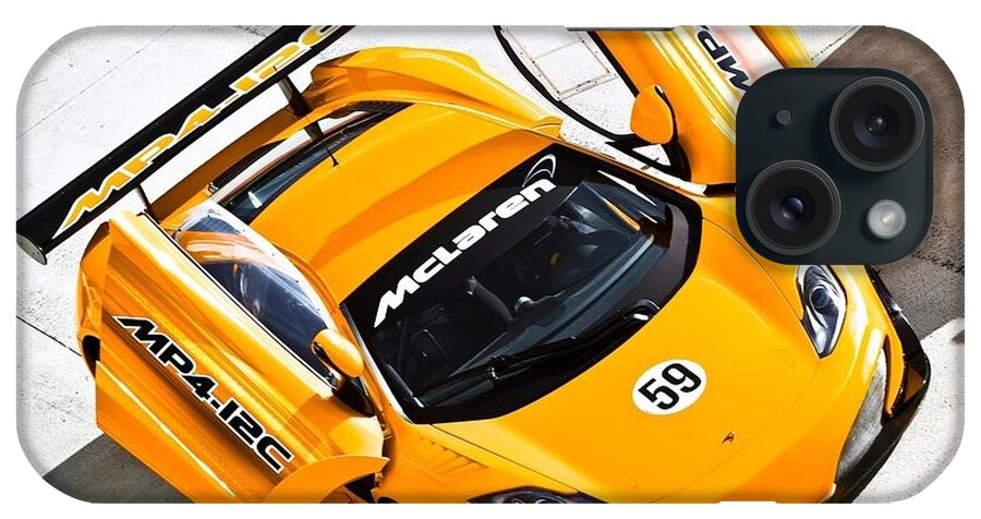 Mclaren iPhone Case featuring the photograph McLaren by Jackie Russo