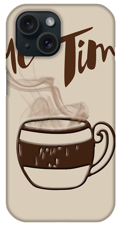 Coffee iPhone Case featuring the photograph Me Time - Steaming Cup of Coffee by Joann Vitali