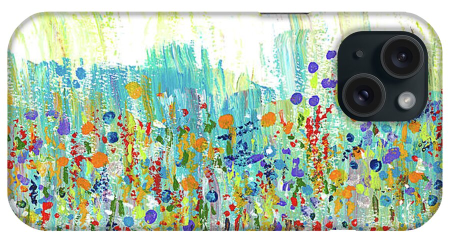 Painting iPhone Case featuring the painting Meadow by Bjorn Sjogren
