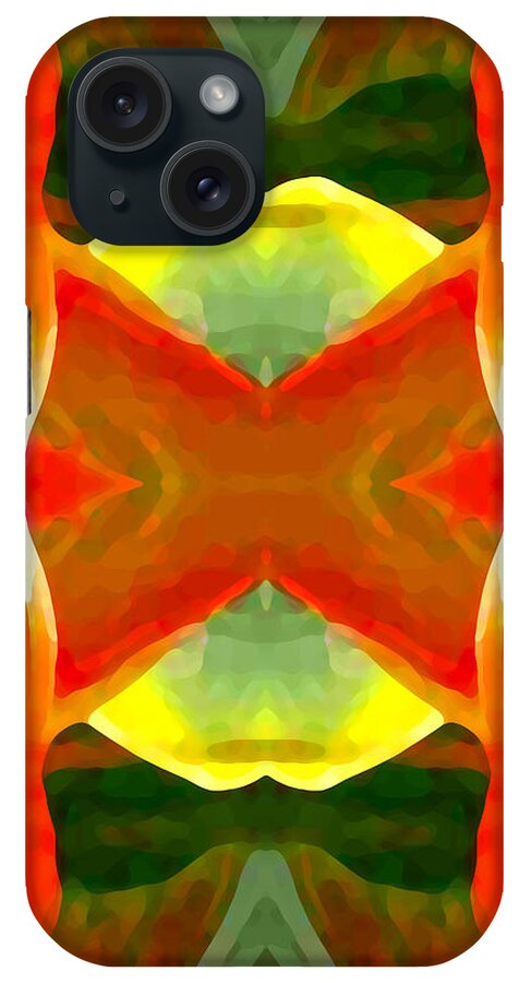 Abstract iPhone Case featuring the painting Meditation by Amy Vangsgard