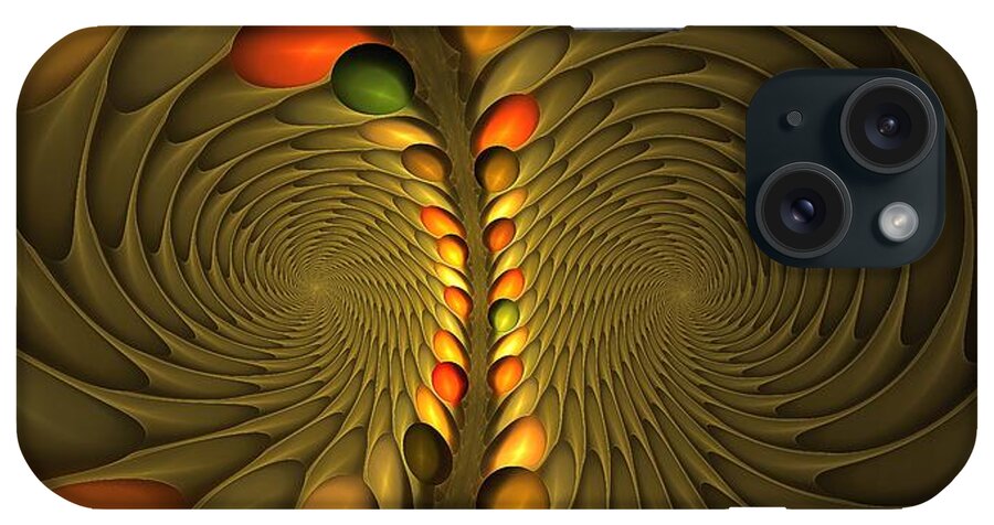  iPhone Case featuring the digital art Meditirina Seed Pod by Doug Morgan