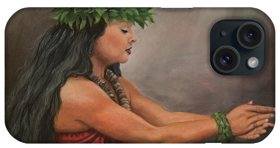 Hula iPhone Case featuring the painting Mele by Megan Collins