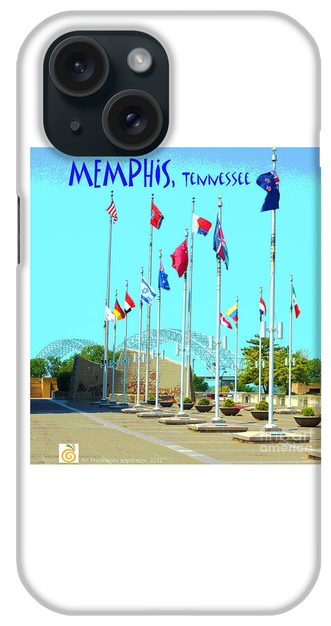City iPhone Case featuring the digital art Memphis Today by Karen Francis