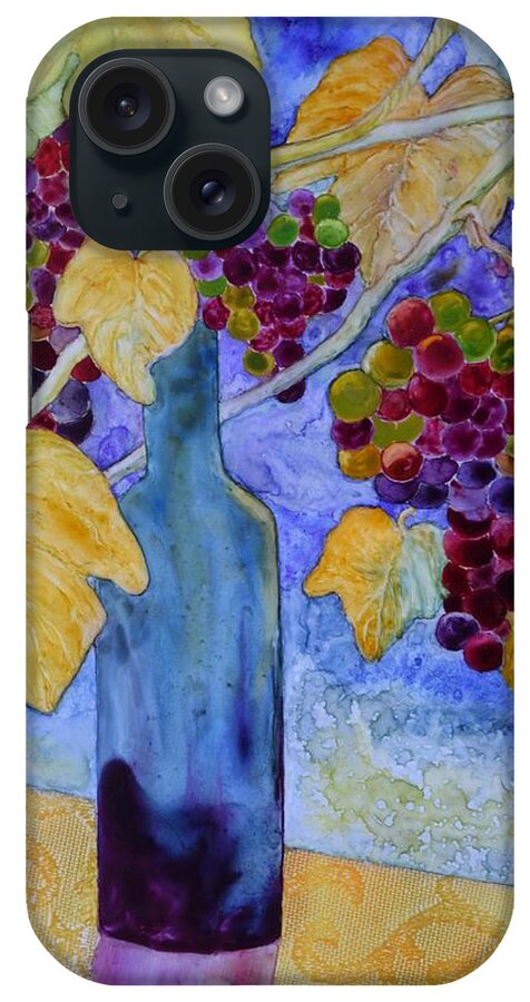 Merlot iPhone Case featuring the painting Merlot by Nancy Jolley