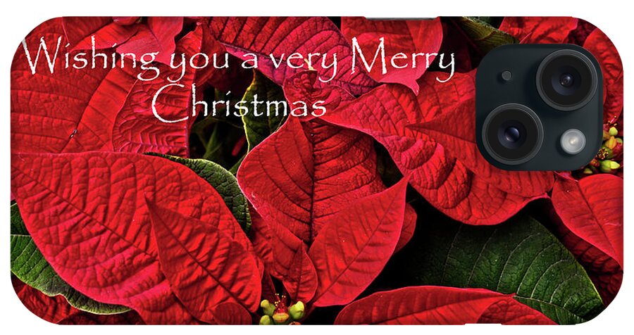Background iPhone Case featuring the photograph Merry Christmas by Ann Bridges