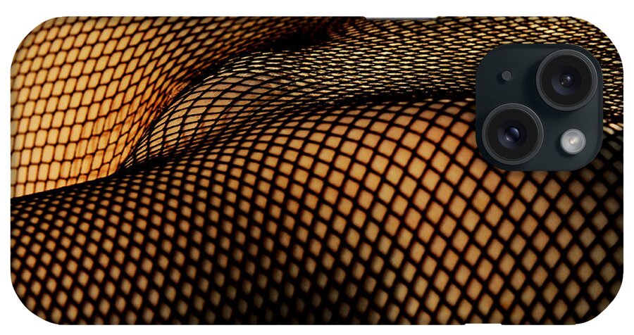 Artistic iPhone Case featuring the photograph Meshed curves by Robert WK Clark
