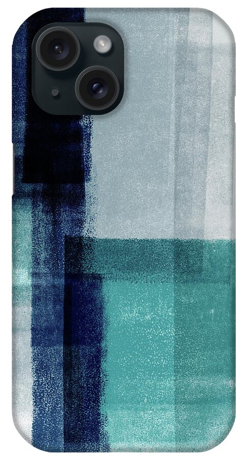 Abstract iPhone Case featuring the mixed media Mestro 5- Art by Linda Woods by Linda Woods