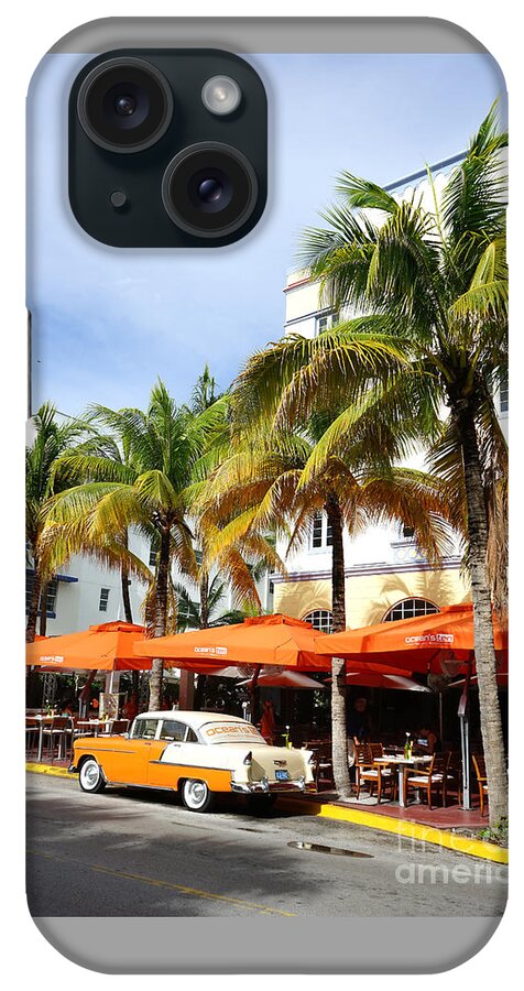 Miami South Beach Ocean Drive 8 iPhone Case featuring the photograph Miami South Beach Ocean Drive 8 by Nina Prommer